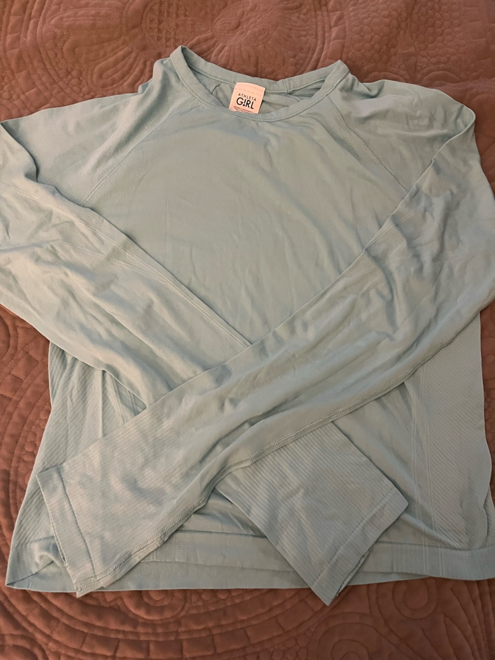 Athleta Girl Light Blue Long Sleeve Tee